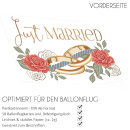 luftballonsDE Ballonflugkarte Just Married Ringe-50St