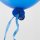 100 Ballonverschlüsse Poly-Fix Blau mit Band ca 120cm