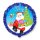 Luftballon Merry Christmas Weihnachtsmann Folie &oslash;45cm
