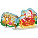 Flexmetal Folienballon Weihnachtsmann Schlitten 93cm...