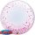 Luftballon Deco Klar Konfetti Pink Bubble Folie &oslash;60cm