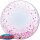 Qualatex Folienballon Klar Konfetti Pink Folie-Deco-Bubble ø61cm-1St