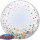 Qualatex Folienballon Klar Konfetti Bunt Folie-Deco-Bubble ø61cm-1St