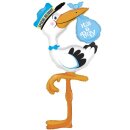 Betallic Folienballon Storch ist a Boy 150cm-1St