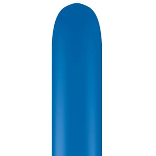 100 Modellierballons 260Q Blau-Dunkelblau Qualatex 150cm x &oslash;5cm