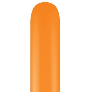 100 Modellierballons 260Q Orange Qualatex 150cm x &oslash;5cm