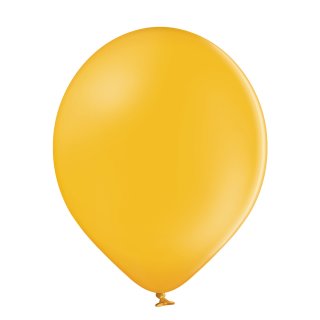 100 Luftballons Gelb-Ocker Pastel &oslash;12,5cm