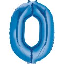 Riethmüller Folienballon -Zahl 0- Blau 35cm-1St