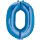 Riethmüller Folienballon -Zahl 0- Blau 35cm-1St