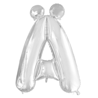 Globos Folienballon Buchstabe AE Silber Folie 86cm-1St