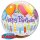 Luftballon Ballons mit Kerzen Bubble Folie &oslash;56cm