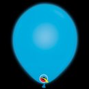 5 LED Luftballons Blau &oslash;25cm