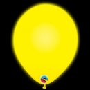 5 LED Luftballons Gelb &oslash;25cm