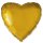 Flexmetal Folienballon Herz Gold Jumbo  ø81cm unverpackt-1St