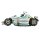 Luftballon Rennwagen Formula 1 Silber Folie 125cm