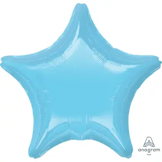 Flexmetal Folienballon Stern Blau-Hellblau Jumbo ø75cm unverpackt-1St