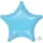 Flexmetal Folienballon Stern Blau-Hellblau Jumbo ø75cm unverpackt-1St