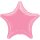 Flexmetal Folienballon Stern Rosa Jumbo ø75cm unverpackt-1St