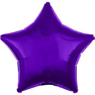 Flexmetal Folienballon Stern Violett Jumbo ø75cm unverpackt-1St