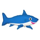 Flexmetal Folienballon Hai Blau 100cm unverpackt-1St