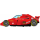 Flexmetal Folienballon Rennwagen rot 91cm unverpackt-1St