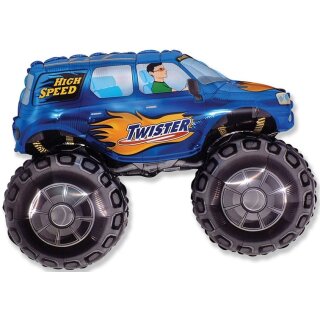 Flexmetal Folienballon Monstertruck Blau 96cm unverpackt-1St