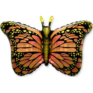 Flexmetal Folienballon Schmetterling Orange 95cm-1St
