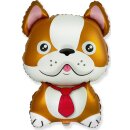 Flexmetal Folienballon Hund-Bulldogge Braun 70cm...