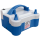 Globos Luftballonpumpe elektrisch Blau Grau 680 W-1St