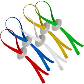 luftballonsDE Ballonverschluss Poly-Fix Mix mit Band ca 120cm-50St