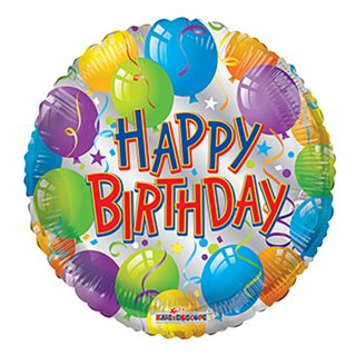 Luftballon Happy Birthday Ballons Folie ø46cm
