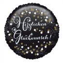 Anagram Folienballon Herzlichen Glückwunsch Schwarz...