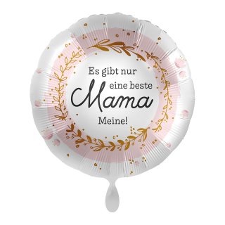 Luftballon Es gibt nur eine beste Mama Meine Folie ø43cm