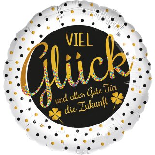 Riethmüller Folienballon Viel Glück und alles Gute für die Zukunft  ø43cm-1St