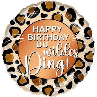 Premioloon Folienballon Happy Birthday Du wildes Ding  ø43cm-1St