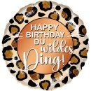 Premioloon Folienballon Happy Birthday Du wildes Ding...