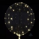 Anagram Plastikballon Klar mit 5 Meter LED-Lichterkette...