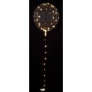 Anagram Plastikballon Klar mit 5 Meter LED-Lichterkette...