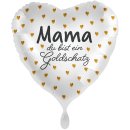 Luftballon Mama Du bist ein Goldschatz Folie ø71cm