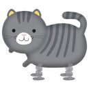 Riethmüller Folienballon Katze Grau Air-Walker 75cm-1St