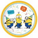 Godan Teller Minions Papier rund 23 cm 8St-1Set