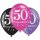 Riethmüller Luftballon -Zahl 50- ø28cm Happy Birthday Mix-6St