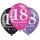 6 Luftballons -Zahl 18- Happy Birthday Mix ø28cm