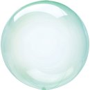 Luftballon Gr&uuml;n Crystal Clearz Folie &oslash;56cm