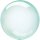 Luftballon Grün-Hellgrün Crystal Clearz Folie ø56cm