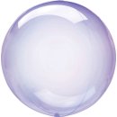 Luftballon Violett Crystal Clearz Folie &oslash;56cm