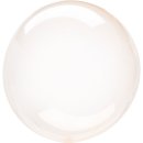 Luftballon Orange Crystal Clearz Folie &oslash;56cm