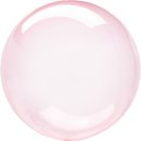 Luftballon Pink Crystal Clearz Folie ø56cm