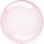 Anagram Folienballon Pink ø56cm Crystal Clearz kugelrund-1St