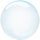 Anagram Folienballon Blau ø56cm Crystal Clearz kugelrund-1St